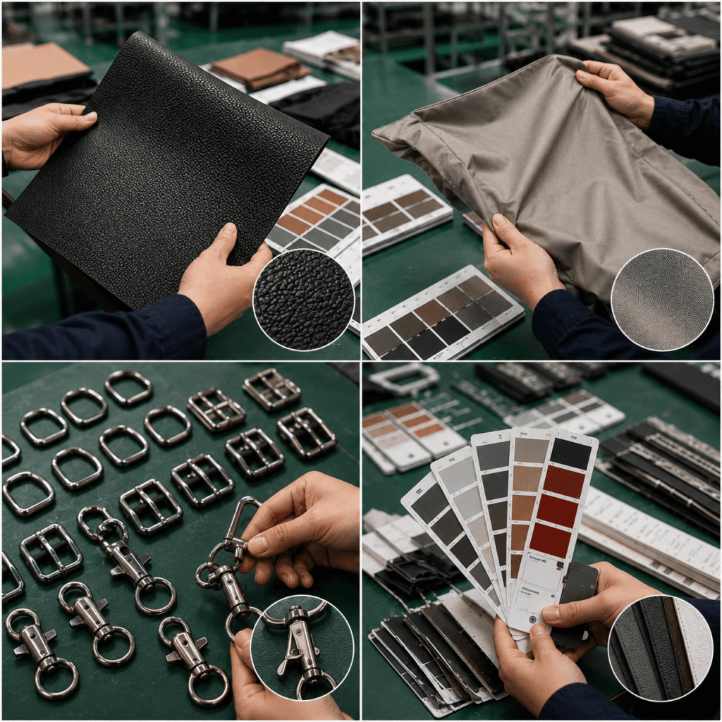 Bag quality control checklist for material approval and sample review
