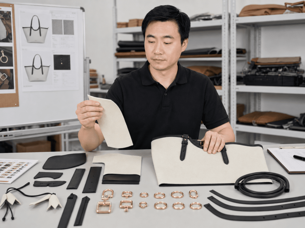 Bag quality control checklist for material approval and sample review