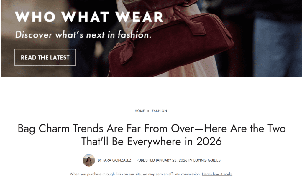 Bag Charm Trends Are Far From Over—Here Are the Two That'll Be Everywhere in 2026